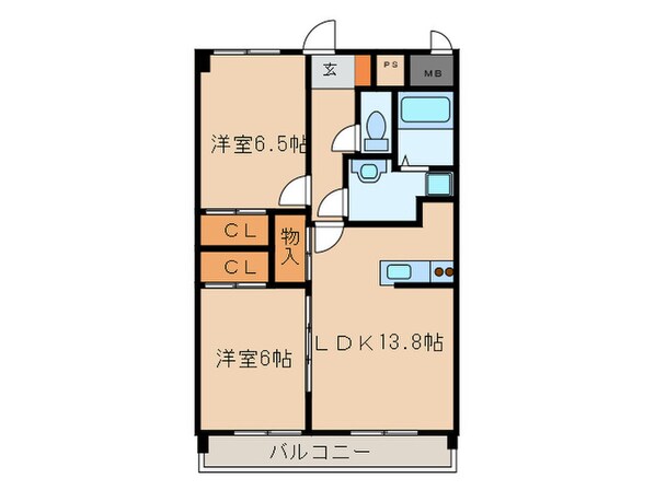 アビタシオン春日の物件間取画像